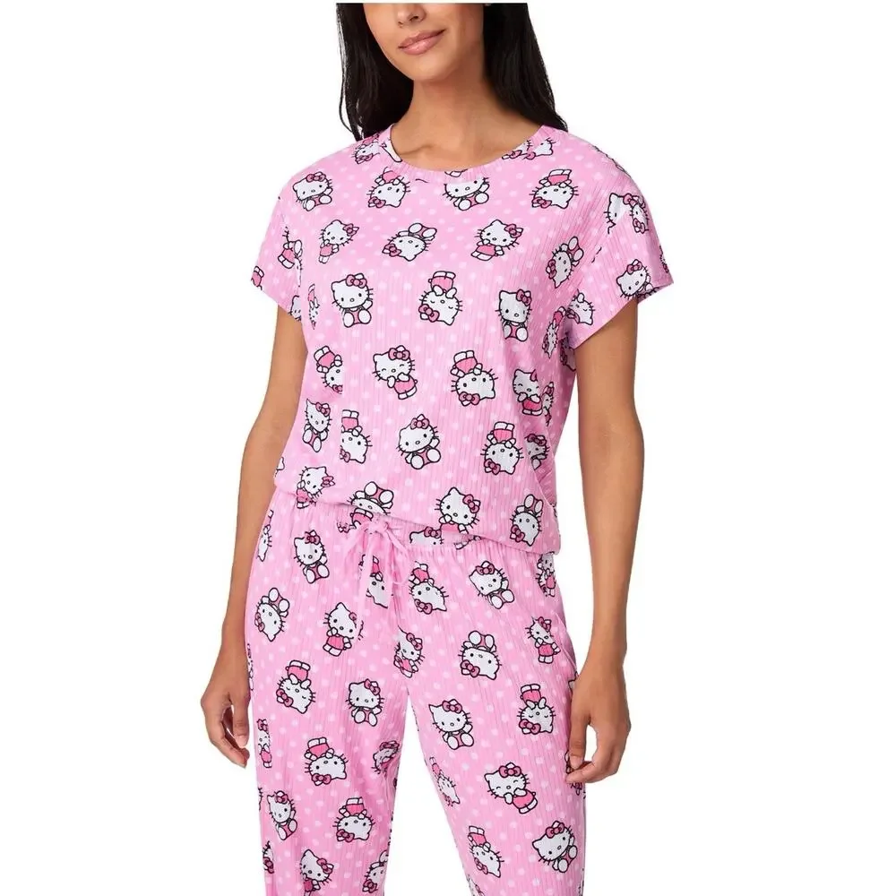 3 Character Women’s 2 Piece Pajama Sets - Picture 4 of 8
